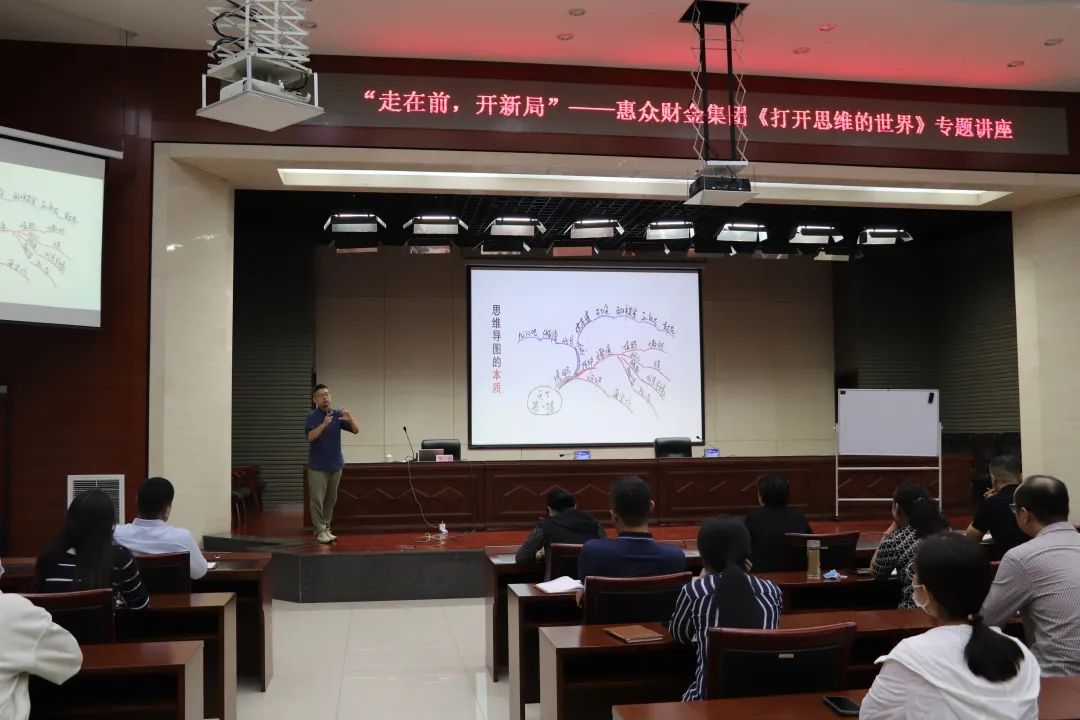 走在前，開新局”——惠眾財(cái)金集團(tuán)舉辦《打開思維的世界》專題講座(圖1)